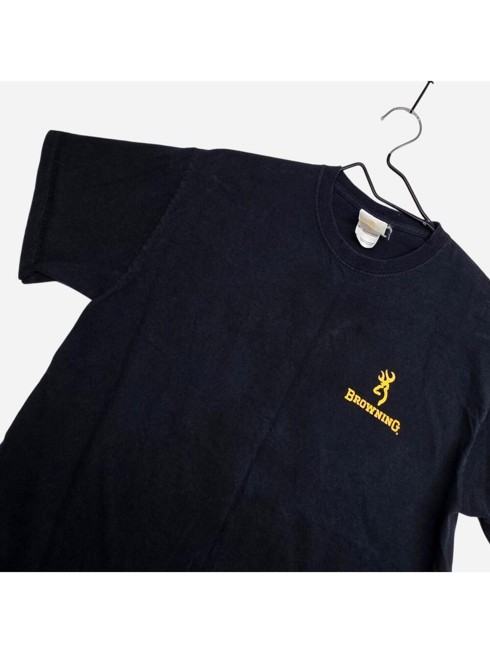 Browning Men's Black and Yellow Tshirt